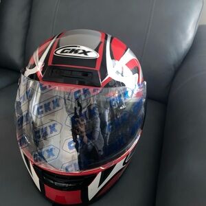 CKX Red and Black Motorcycle Helmet